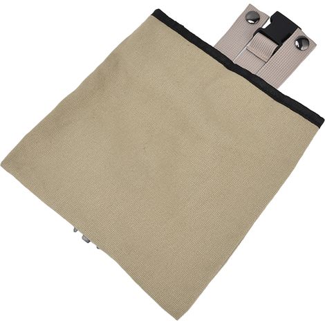 Faltbarer, tragbarer Obstpflückbeutel aus Canvas, dick, mit einzigartigem, schlichtem Design, Gürteltasche für Outdoor-Camping, Khaki (1/5)