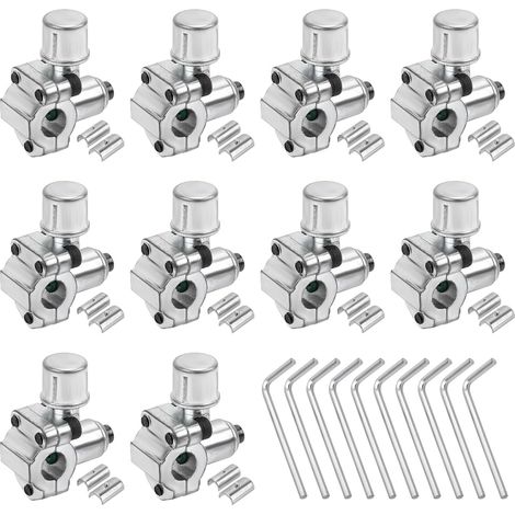 10pcs Vannes de Perçage BPV-31 et 10 Clé Hexagonale et 20 Adaptateurs, Compatible avec les Tuyaux de Diamètre Extérieur 1/4" 5/16" 3/8" Remplace TJ90BPV31, AP4502525, BPV31D, GPV14, MPV31 (1/5)