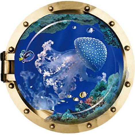 Stickers muraux paysages animaliers, monde sous-marin, stickers muraux poissons marins (1/5)