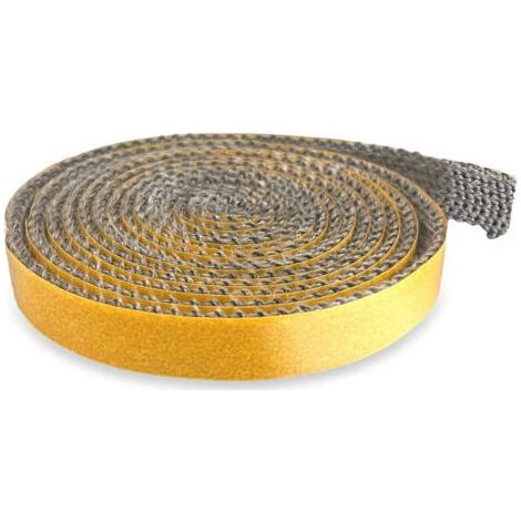 Joint Insert Cheminée, Joints Tressé Auto-adhésive pour Poêle, Joints D'étanchéité Résistante à la Chaleur (3mm x 20mm x 2m) (1/5)