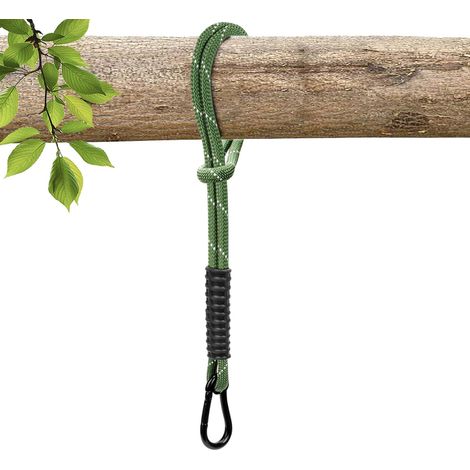 Swing Rope Hammock Rope, 205 cm Hammock Tree Rope Suspension for Climbing Tree Swing with Mountaineering Buckle, for Garden Swing Climbing Sports, Load Capacity 453 kg (1/5)