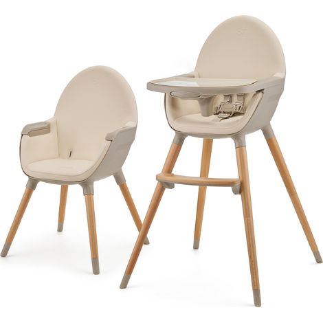 Kinderkraft fini 2 Seggiolone pappa 2 in 1 Beige (1/5)