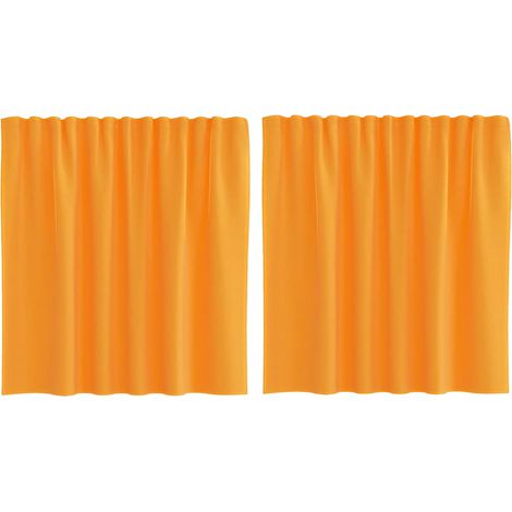 Maison Exclusive - Tende in Voile con Tasche per Aste 2 pz Arancio