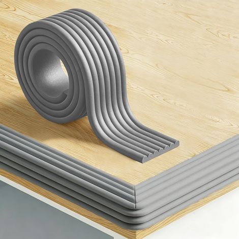 Protection de bord pour la sécurité des enfants, pare-chocs de sécurité en mousse souple, bande de protection adhésive résistante, housse de sécurité pour meubles, cheminée, table et armoire, 8 cm x 2 (1/5)