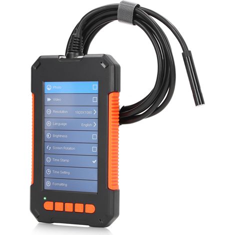 Industrielle Endoskopie-Digitalkamera für Rohrinspektionen (1080p), 4,3-Zoll-IPS-Bildschirm, 8-mm-Objektiv, 5-m-Sonde (1/5)