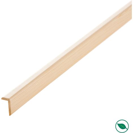 Forestea – Lot de 36 baguettes angles sapin 2500 x 13 x 13 mm PEFC 70% – Pour assemblage précis – Idéal pour constructions en bois