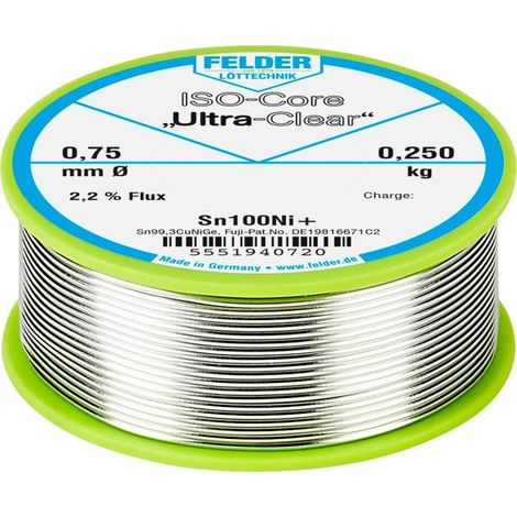 Felder ISO-Core Ultra-Clear hilo de soldadura transparente 0,75 mm
