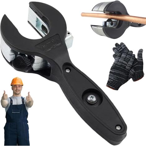Outil De Coupe De Tuyau À Cliquet(for Couper De 1/4" À 7/8), Coupe-Tube Compact 2 en 1, Coupe Rapide De Tuyau À Une Main, for Les Petits Espaces, Coupe De Cuivre (1/5)