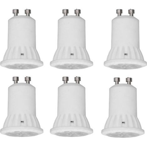 6 LED-Keramiklampen (MR11), 4 W, 360 lm, UV-frei, 120° Abstrahlwinkel, GU10-Sockel, für die Heimbeleuchtung, 220 V Wechselstrom, warmweißes Licht (3000 K) (1/5)