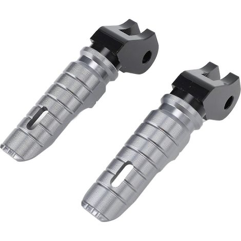 Motorrad-Vorderradfußrasten, kurzer Griff, rutschfest, aus robuster, hochfester Aluminiumlegierung, passend für T100, Grau (1/5)