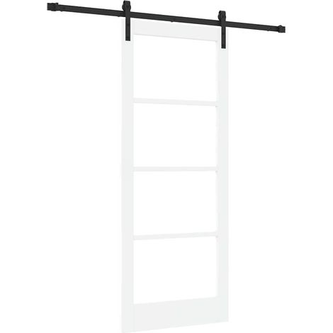 Maison Exclusive - Schiebetür ORKDAL Weiß und Schwarz 83 x 202 cm