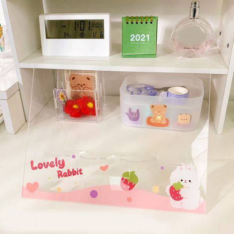 Vitrine anti-poussière, boîte d'exposition transparente, enregistreur de données de température, capteur informatique, thermomètre, boîte de rangement murale en acrylique au design mignon. (1/5)