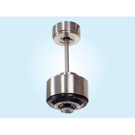 Tenerife Ring - Super destratificateur et ventilateur DC 166 cm Gris basalte pales bois clair sans Lumière 30 à 60 m² (1/5)
