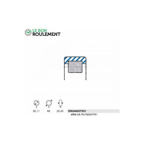 Roulement à rouleaux RNU44057S01-SNR