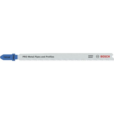 Bosch T321BF Stichsägeblätter für die Metallbearbeitung, ideal für schnelle & gerade Schnitte, Sägeblätter 5 Stück