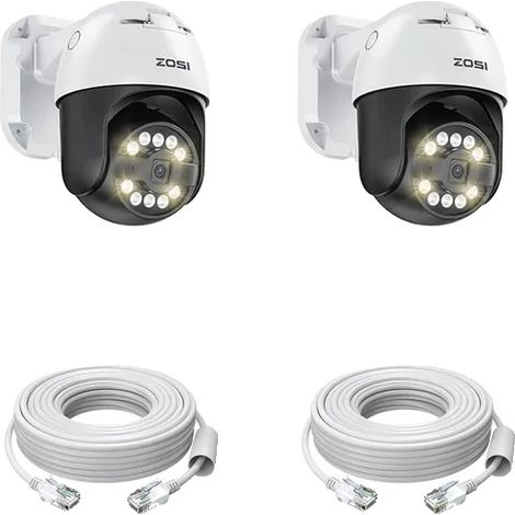 Caméra PTZ POE, détection intelligente des véhicules, audio bidirectionnel, 5MP 2PK (1/2)
