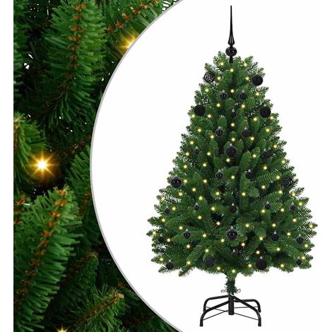 vidaXL Albero di Natale artificiale Verde 150 cm PVC e Metallo (1/5)