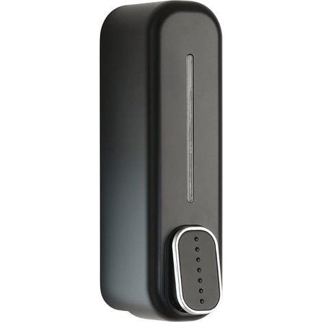 Soap and Hand Sanitizer Dispenser, 350ml, Black, Dimensions 22 x 6.3 x 9 cm and Weight 0.205 kg (1/5)