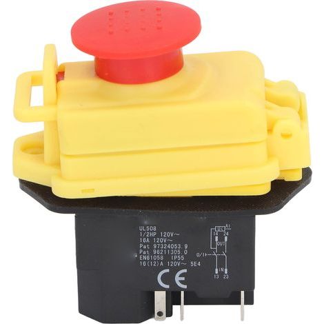 IP55 wasserdichter elektromagnetischer Schalter, 4-poliger Druckknopf für Mini Tower 0618 CJ18A 7x12 7x14 KJD17B 120V 16A (1/5)
