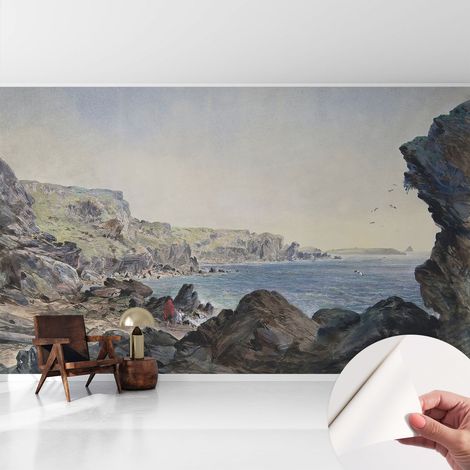 Carta da parati autoadesiva - Fotomurale adesivo - design elegante - stile moderno - Costa tranquilla 416x254 cm (1/5)