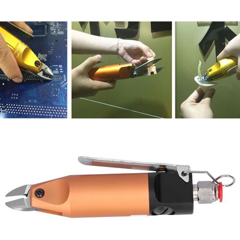 Ciseaux pneumatiques HS5-F1, ciseaux à air pour résine, ciseaux pneumatiques, mâchoire diagonale, pince coupante pour carottes de plastique souples et rigides (1/5)
