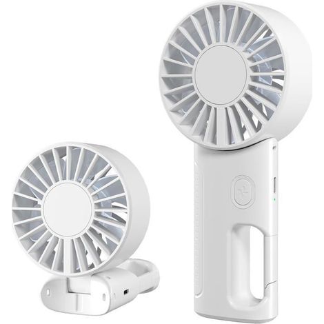 1 Mini-ventilateur portable — 4 vitesses / Alimentation USB — Silencieux (40 dB) — Idéal pour le bureau, les voyages et l'extérieur (1/5)