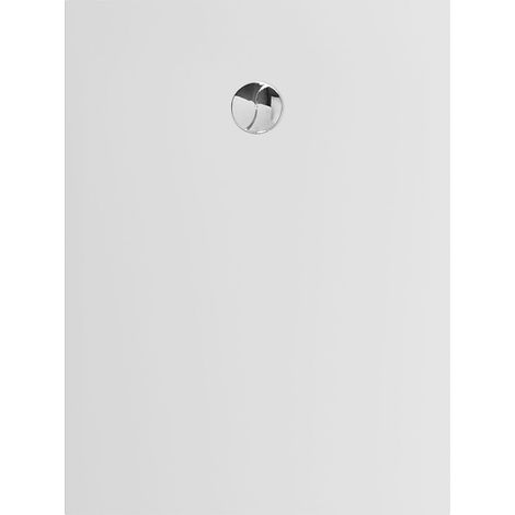 receveur 120x90x2.6cm extra-plat en polybéton blanc mat effet soft-touch - redécoupable - nelson (1/3)