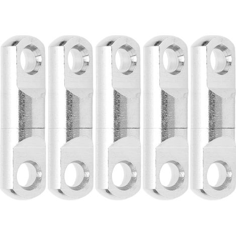 5 pièces Roulements à Colonne en Acier Inoxydable 360° Pivots Rotatifs pour Pêche Connecteur Hameçon Taille 7 (1/5)