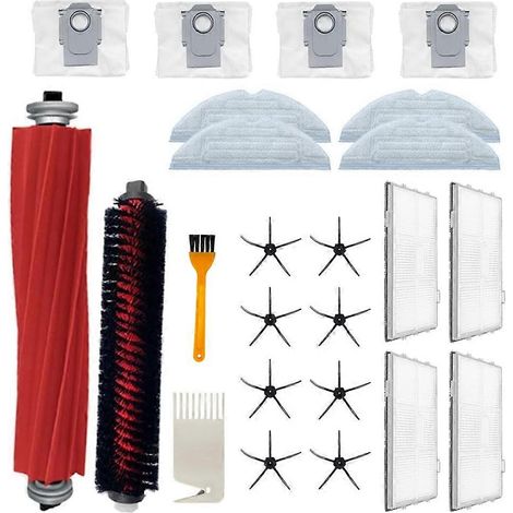 Pour Roborock S7 MaxV Ultra/S7 Pro Ultra aspirateur robot brosse principale, brosse latérale et filtre HEPA chiffon de serpillière sacs à poussière pièces (1/5)