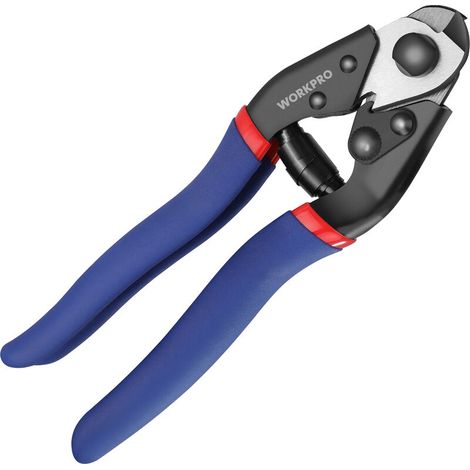 – Pince coupe-câbles 190mm – Mâchoire durcie Cr-V – Coupe jusqu'à 6,5mm – Ressort télescopique pour coupe facile (1/5)