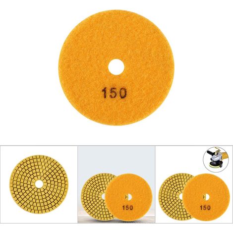 100 mm 4" Nass-Diamantpolierscheibe für Granit, Marmor und Stein (Körnung 150) (1/5)