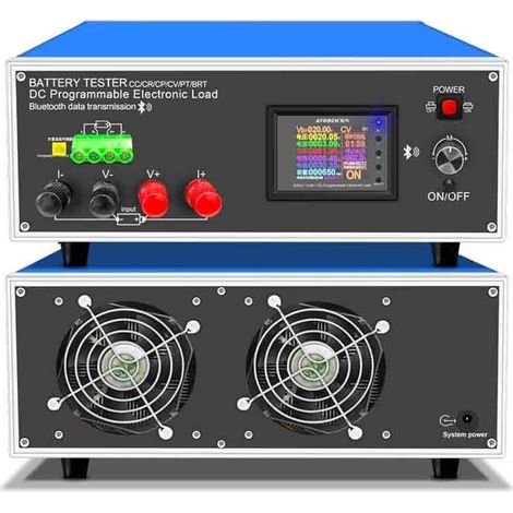 Testeur de capacité de batterie 150W 25A/300W 30A 200V Programmable DC Compteur De Charge Électronique Testeur Usb Voltmètre Capacité De La Batterie Détection De Résistance Interne ( Color : 300W 30A (1/3)
