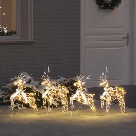 vidaXL Renos LED 4 uds. 80 LED Multicolor 44 x 18 x 65,5 cm PET (1/5)