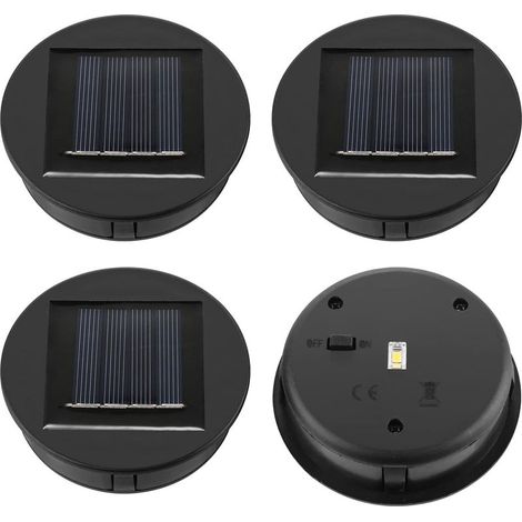 Lot de 4 lampes solaires de rechange - Panneau solaire - Lanterne de couvercle - Lampes solaires de rechange (1/5)