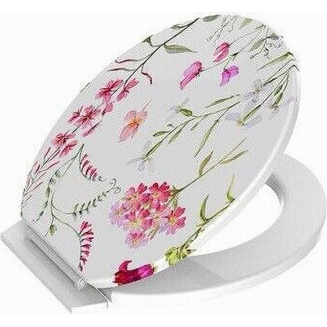 Trade Shop - COPRIWATER SEDILE COPRIVASO WC WATER FÜR UNIVERSAL PVC BATHING MIT FIORI 59025 - (1/2)