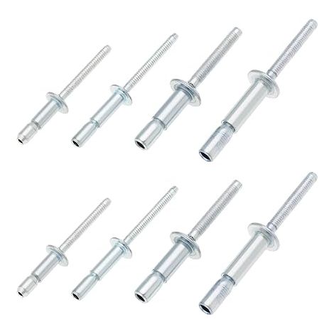 Rivets Dome Head Structural Internal Locking Range Handle 1.5mm to 16.0mm Bolt Fixing Rivets Aviation Car Construction Silver (1/5)