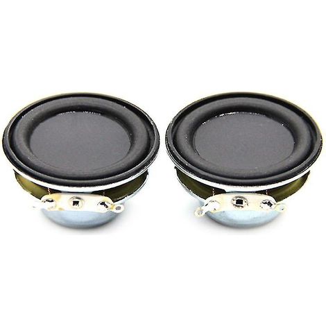 JANMIR-Lot de 2 haut-parleurs audio 4,5 W 40 mm (1,5 pouce) à gamme complète, amplificateur multimédia, mini-haut-parleur audio à monter soi-même