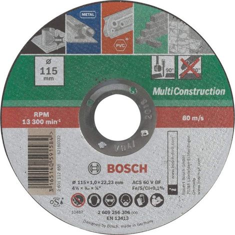 Bosch Mola da Taglio Dritta Multiconstruction 115 mm (1/2)