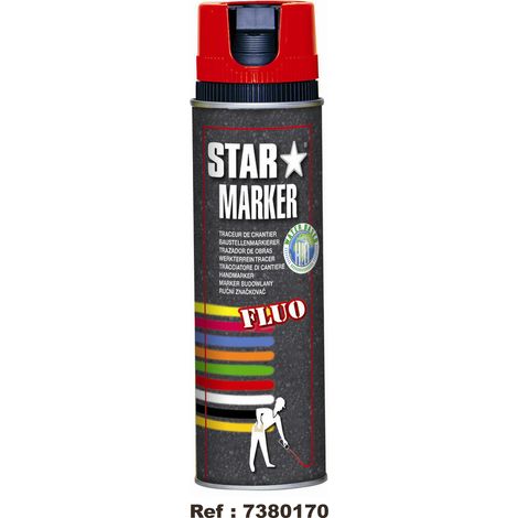 Vernice per marcatura temporanea Rosso neon 500 ml OUTIFRANCE