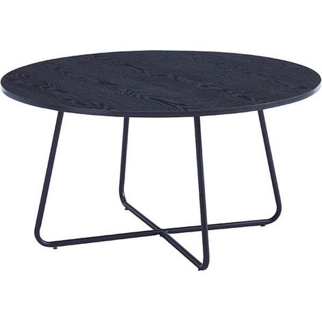 HOME DELUXE - Couchtisch Rund NOVARA 88 x 47 cm- Dark OakSofatisch, Wohnzimmertisch, Wohnzimmer  Sofatisch Wohnzimmertisch (1/5)