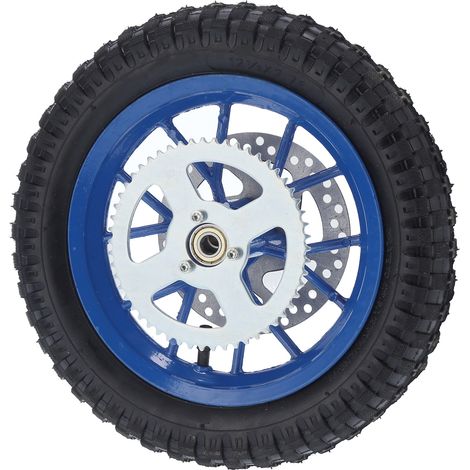 Rutschfestes Hinterrad für Minibikes, 12,5 x 2,75 Zoll, legierter Stahl, Gummi für 47ccm 49ccm 2-Takt-Offroad-Motorräder (Blau) (1/5)