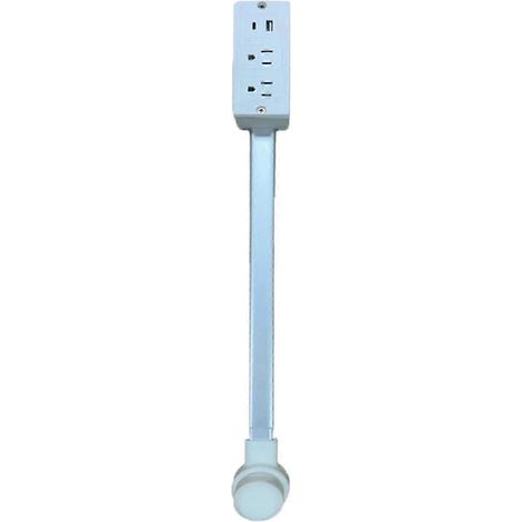 Rallonge de prise électrique rotative à 180 degrés, de 22 à 30 pouces, adaptée aux prises de meubles. (1/5)