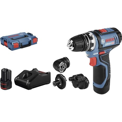 perceuse-visseuse sans-fil GSR 12V-15 FC - FlexiClick System (2 batteries 2,0 Ah, chargeur GAL 12V-40, 4 adaptateurs, L-BOXX) (1/2)