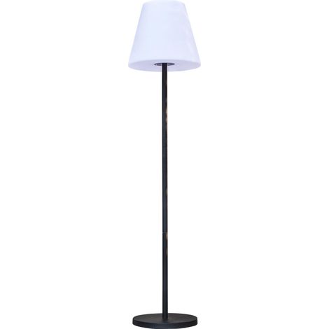 Lumisky – Lampadaire d'extérieur solaire 150cm – Éclairage LED blanc chaud/froid – Autonomie 5h – Résistant aux éclaboussures IP44