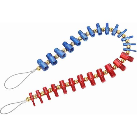 Detection Resistant Aluminum Imperial Markings Metric Tester Thread