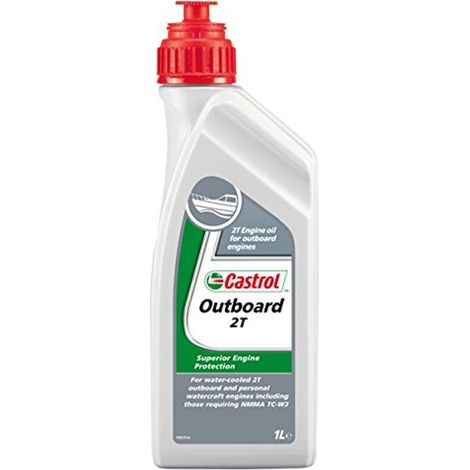 Multipack di 5 olii castrol outboard 2 tempi formula da 1 litro ciascuno
