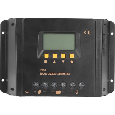 Contrôleur de Charge de panneau solaire 12V 24V 30A, affichage LCD, Charge photovoltaïque PWM (1/5)