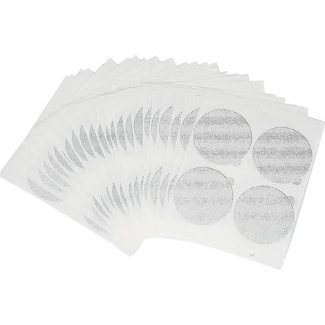 100 selbstklebende Aluminiumdeckel für leere und wiederverwendbare Kaffeekapseln