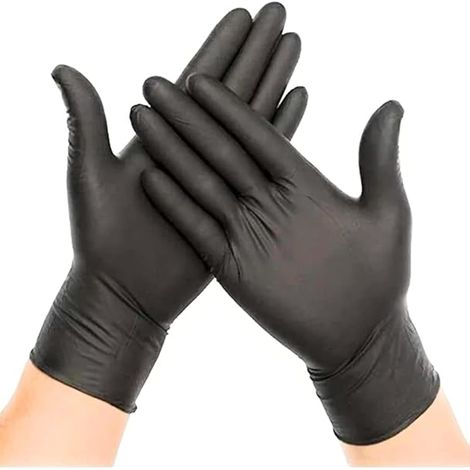 Gants jetables en vinyle ambidextres, sans poudre, multi-usages, ultra-résistants, sans latex, de qualité alimentaire - Paquet de 100 - XL
