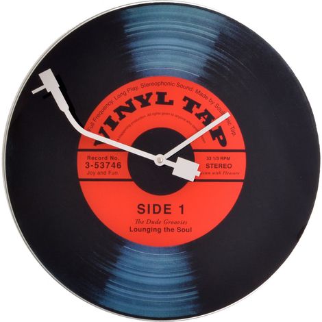 NEXTIME Horloge murale - Vinyl Tap- Glas - Ø 43 cm (1/2)